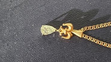 Жеке буюмдар: Подвеска с натуральным брилиантом СССР формы «груша» (капля) один — 2