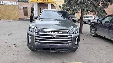 kia bango: SsangYong Khan — полноразмерный пикап цвета хаки с жестким кунгом — 1