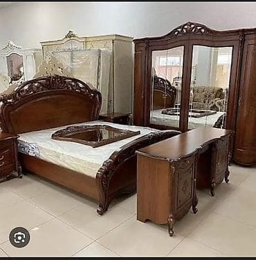 Строительные растворы и добавки: Спальный гарнитур, Дерево, цвет - Коричневый — 1