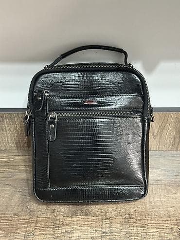 барсетка на пояс: Барсетка, Butun, Материал: Натуральная кожа, Застежка на молнии, Множество карманов, Оригинал, Б/у — 1