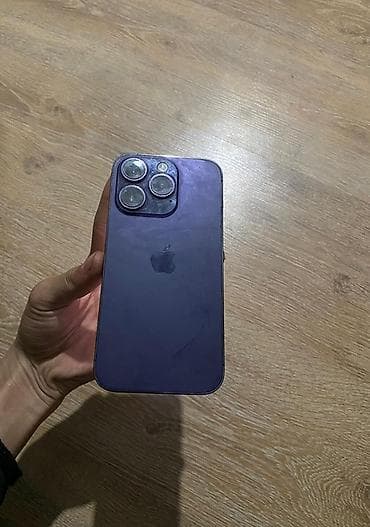 aiphone 5: IPhone 14 Pro, Б/у, 128 ГБ, Deep Purple, Чехол, 80 % — 2