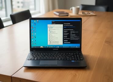Ноутбуки: Ноутбук, Samsung, 6 ГБ ОЗУ, Intel Core i5, 15.6 ", Для работы, учебы, память SSD — 1