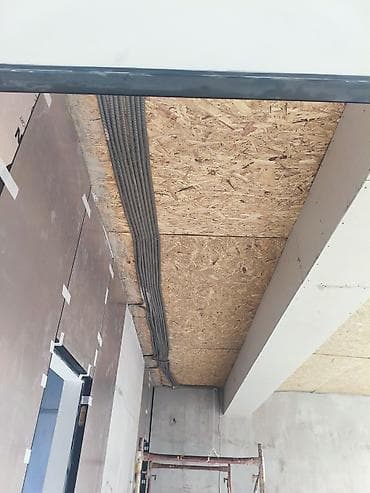 act building: Монтаж электропроводки и подготовка потолков под отделку — 2