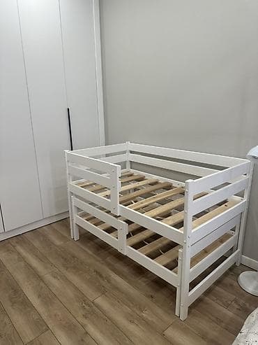 трансформер стол: Детская кровать трансформер, Б/у, Другой тип, цвет - Белый — 2