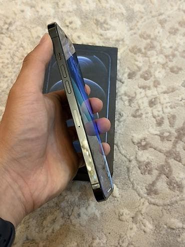 one plus 12: IPhone 12 Pro Max, Б/у, 128 ГБ, Pacific Blue, Коробка, 79 % — 5