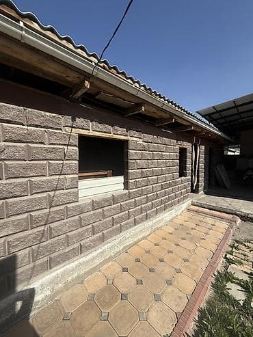 навес дома: Навес, Другая форма, Металл, Профнастил, Б/у — 9