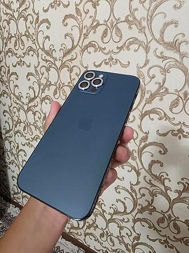 айфон 12 прр: IPhone 12 Pro, Б/у, 128 ГБ, Pacific Blue, Кабель, 73 % — 3