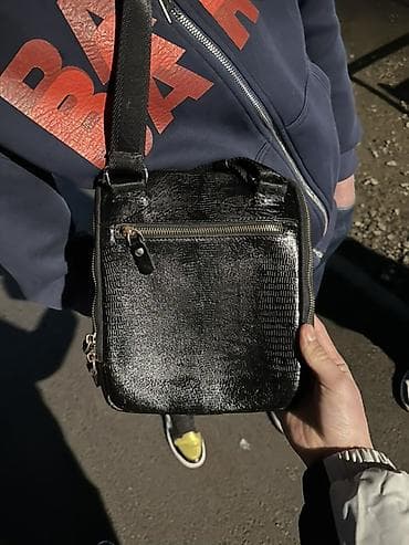 Другие комплектующие: Барсетка, Butun, Материал: Экокожа, Застежка на молнии, Б/у — 3