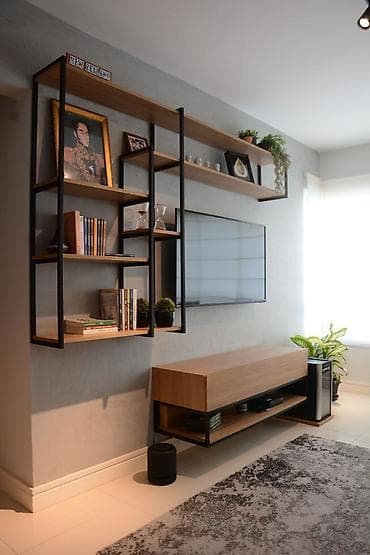 bunk bed: Лофт‑мебель с металлическим каркасом: кровать, этажерка и рабочие — 5