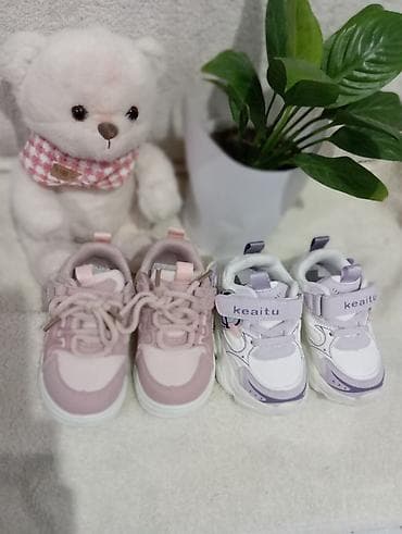 Балдардын башка кийимдери: Детские кроссовки (модель для девочек) - Цвет: нежно‑розовый с белой — 3