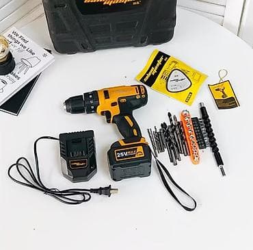 для дрели: Аккумуляторная дрель‑шуруповёрт Saben Master 25V - Питание: литиевая — 2