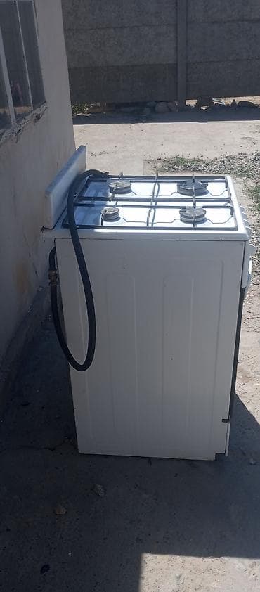 Газовая плита GRETA, полноразмерная, 4 конфорки. Основные — 1