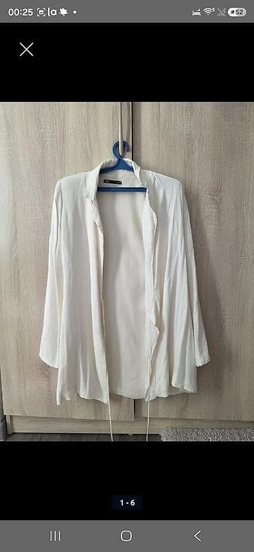 кардиган: Легкий кардиган/накидка ZARA - Цвет: молочный/айвори - Размер по — 1