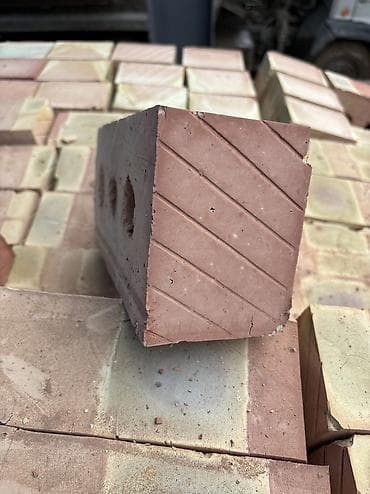 Кыш, курулуш блоктору: Тешиктүү, Бышкан кирпич, Жарым блок, 250×120×90 — 6