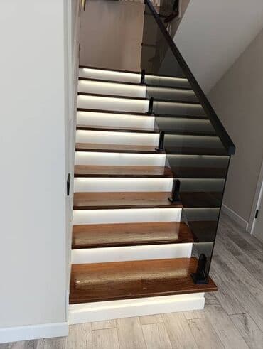 срочно дом: Деревянная лестница Для дома, Вид дерева: Дуб, Форма лестницы: Прямая, Стиль: Классический — 4