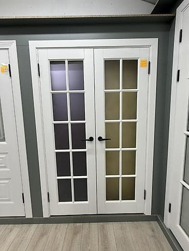 двухстворчатые двери: Межкомнатные двустворчатые двери с остеклением - Классический — 1