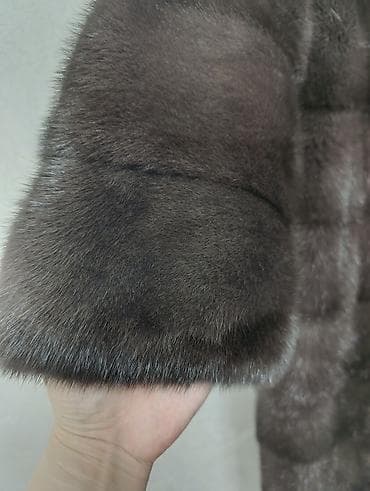 second hend: Шуба, Норка, По колено, Трансформер, XL — 5