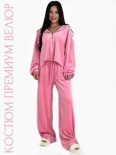 Рубашки: Распродажа❗❗❗ Велюровый костюм-двойку Размер: 44-48 Стиль: Оверсайз — 2