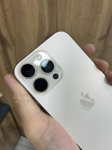 e96a hoco: IPhone 16 Pro Max, Б/у, 256 ГБ, Desert Titanium, Защитное стекло, Коробка, Чехол, 95 % — 2