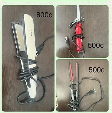 Парикмахерские инструменты для укладки волос: 1) Выпрямитель VGR с