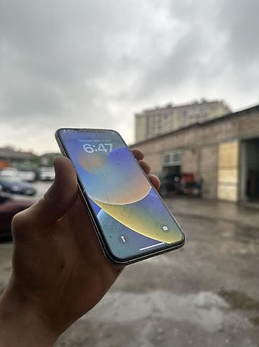 IPhone X, Б/у, 64 ГБ, Белый, 100 %