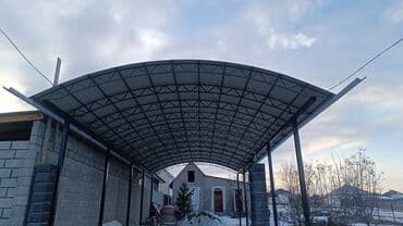 тачки для дома: Навес из поликарбоната на металлическом каркасе. Предназначен для — 10