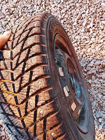 rerode r1: Колеса в сборе 155 / 65 / R 13, Зимняя шипованная, Запаска, Легковые, Железные, отверстий - 4 — 6
