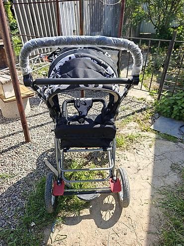 детские ходунки цена: Коляска, Другой бренд, цвет - Черный, Б/у — 6