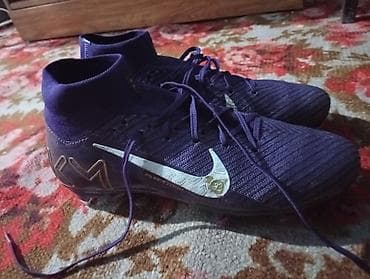 обувь 23: Футбольные бутсы Nike Mercurial Superfly (линейка Mbappé), фиолетовые — 1