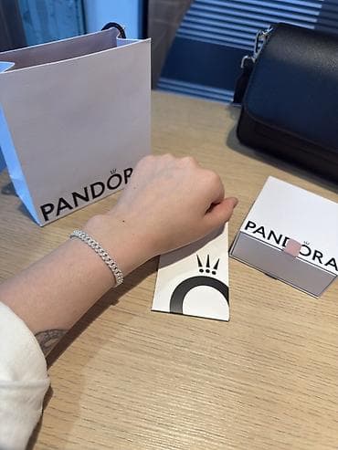 пандора часы: Браслет Pandora Pavé Cuban Chain - Дизайн: плетение «кубан» с плотной — 4