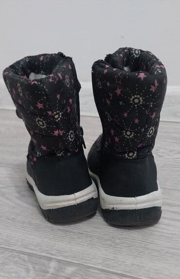 корзина для детей: Детские зимние сапожки! - Цвет: темно-синий, верх с ярким принтом - — 3