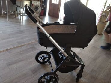 отдам даром прогулочную коляску: Коляска, цвет - Черный, Б/у — 13
