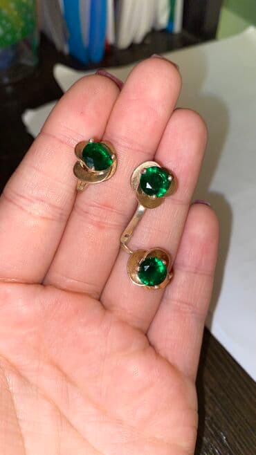 набор пандора: Набор изумрудный 
Размер кольца 16,5-17 — 1