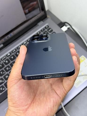 note 5: IPhone 15 Pro Max, Б/у, 256 ГБ, Blue Titanium, Зарядное устройство, Чехол, 100 % — 3