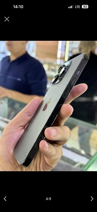 iphone 100: IPhone 14 Pro Max, Б/у, 256 ГБ, Черный, Чехол, 77 % — 4