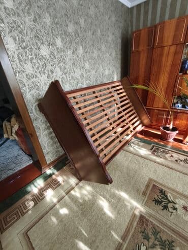 деревянная кровать: Люлька, Колыбель, Дерево, цвет - Коричневый — 2