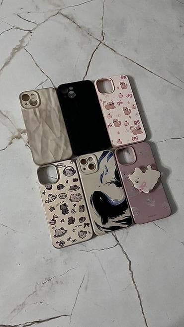 iphone 7: Набор чехлов для iPhone 13 Коллекция в розово-бежевой гамме с милыми — 4