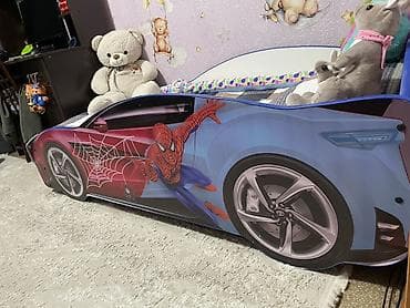 тачка цена: Кровать-машинка, Б/у, ЛДСП — 1