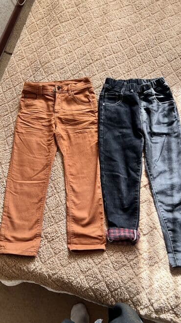 клеточные штаны: Свитшот Турецкий хб с начесом новый 500 сом Джинсы для мальчика — 4