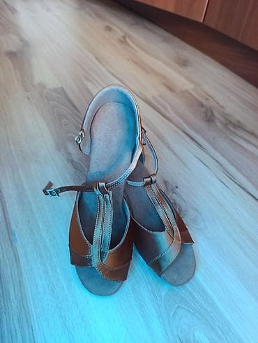 обувь для танцев: Женские танцевальные босоножки - Модель: закрытый бок, открытый — 3