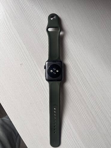 Балдар үчүн акылдуу сааттар: Apple Watch 3 series 42mm Серый цвет Оригинал Полный заряд держит — 2