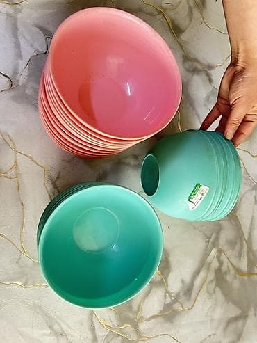 кисло сладкий соус: Набор пластиковых мисок - Материал: прочный пищевой пластик - Цвета — 3