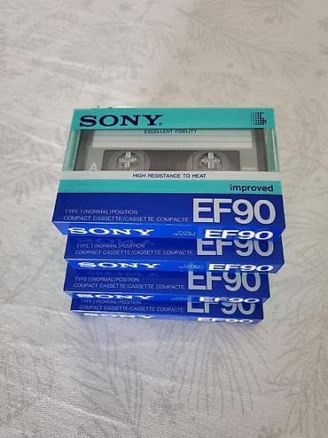 Аудио кассеты Sony EF90 (Type I, Normal Position), улучшенная версия