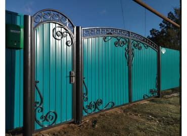 КРАСИМ,ВОРОТА,ФЕРМЫ, ЗАБОРЫ, СТЕНЫ,ОГРАДКИ. Покраска ворот забор