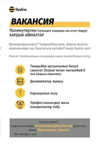 оптима банк: Вакансия: Промоутер (внеофисная работа), все регионы Компания Beeline — 1