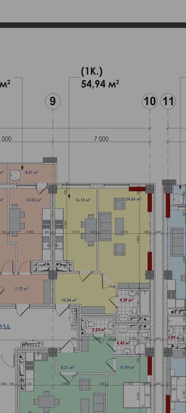 продажа квартир восток 5: 1 комната, 55 м², Элитка, 12 этаж, ПСО (под самоотделку) — 4