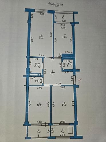 1 комната, 40 м², Дордой Моторс рынок 8 этаж — 1