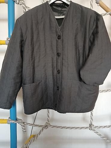 куртка теплая: Куртка женская весна-осень,стеганная на подкладе,застежка:пуговица,без — 2