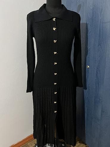 Платье ТУРЦИЯ в двух расцветках, черный и коричневый. 
44-46