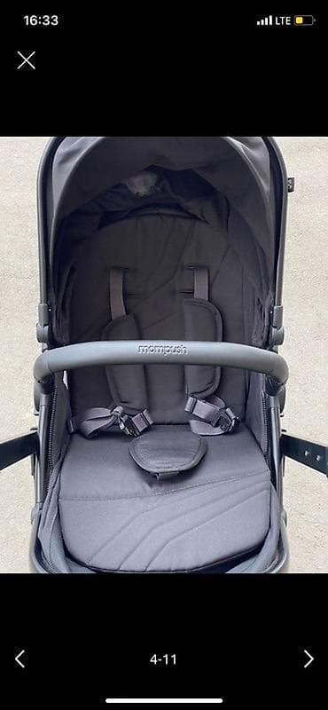 Коляскалар: Прогулочная коляска Mompush (надпись на бампере mompush), цвет black — 4